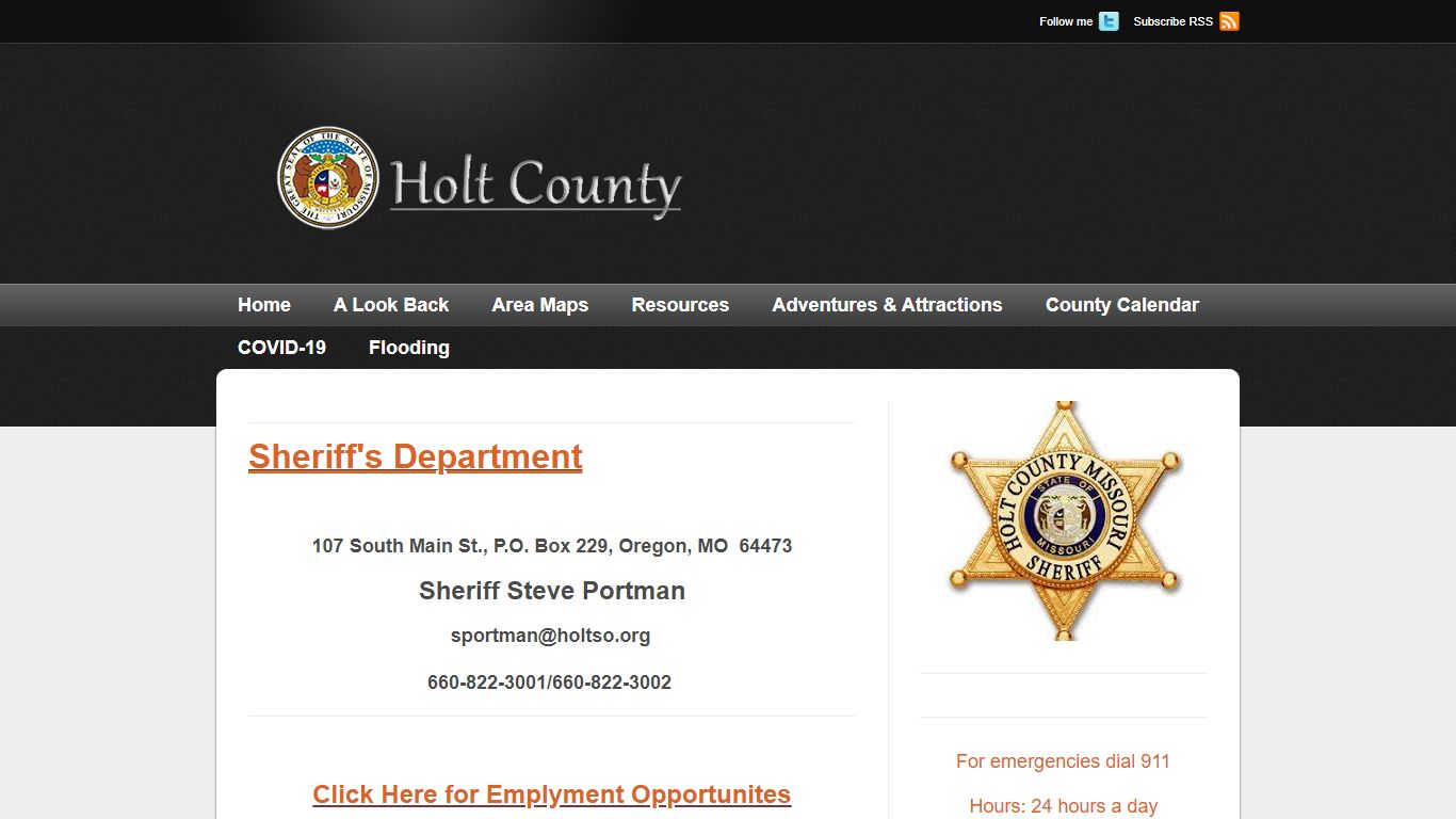 Holt County :: Sheriff's Department